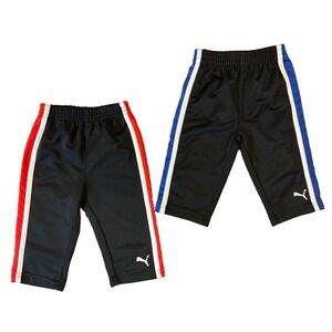 Puma Baby Boy Track Pants Athletic Sweat 3/6 Months Clothes Lot Black Blue Red